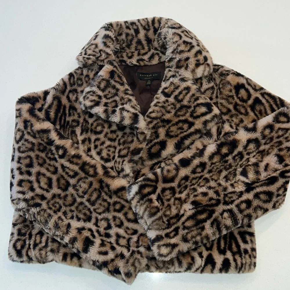 NWOT Anthropologie Current Air Leopard Jacket XS - Picture 1 of 4